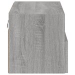 vidaXL Meuble TV mural sonoma gris 60x30x30 cm bois d'ingénierie