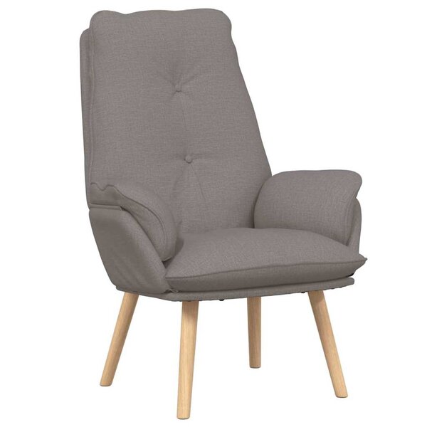 vidaXL fauteuil Taupe 69 x 74 x 93 cm Tissu et Contreplaqué