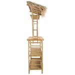vidaXL Table de bar extérieure Naturel 110 x 50 x 209 cm Bambou