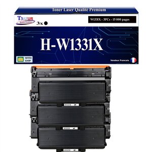 T3AZUR -3xToners compatibles avec HP W1331X (331X) pour HP Laser 408dn  Laser MFP 432fdn