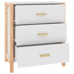 vidaXL Buffet Blanc 62x38x70 cm Bois d'ingénierie