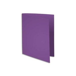Paquet de 100 chemises Foldyne 250 carte recyclée 240 grammes coloris violet EXACOMPTA