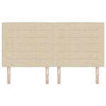 vidaXL Tête de lit LED avec des lumières à LED Crème 180 cm Polyester