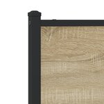 vidaXL Cadre de lit en métal sans matelas chêne sonoma 193x203 cm
