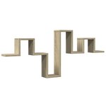 vidaXL Étagère murale chêne sonoma 104 5x10x43 cm bois d'ingénierie