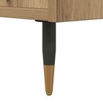 vidaXL Buffet haut chêne artisanal 60x36x110 cm bois d'ingénierie
