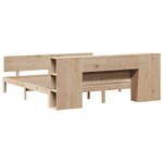 vidaXL Lit bibliothèque sans matelas 180x200 cm bois massif de pin