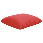 vidaXL Coussins de canapé lot de 4 rouge 40x40 cm tissu