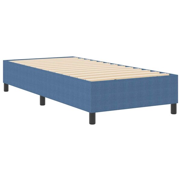 vidaXL Cadre de lit plateforme Bleu 90 x 190 cm