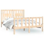 vidaXL Cadre de lit sans matelas bois de pin massif 120x200 cm