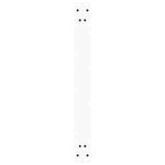 vidaXL Pieds de table à manger en forme de V  2 pièces  blanc  80 x (72-73 3) cm  acier