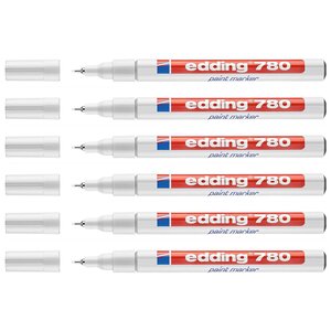 Marqueur Peinture 780 Blanc Pointe Fine 0 8 mm x 6 EDDING