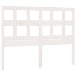 vidaXL Tête de lit Blanc 155 5x4x100 cm Bois massif de pin