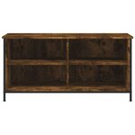 vidaXL Meuble TV Chêne fumé 100x40x50 cm Bois d'ingénierie