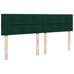 VidaXL Cadre de lit ottoman avec matelas vert foncé 160x200 cm velours