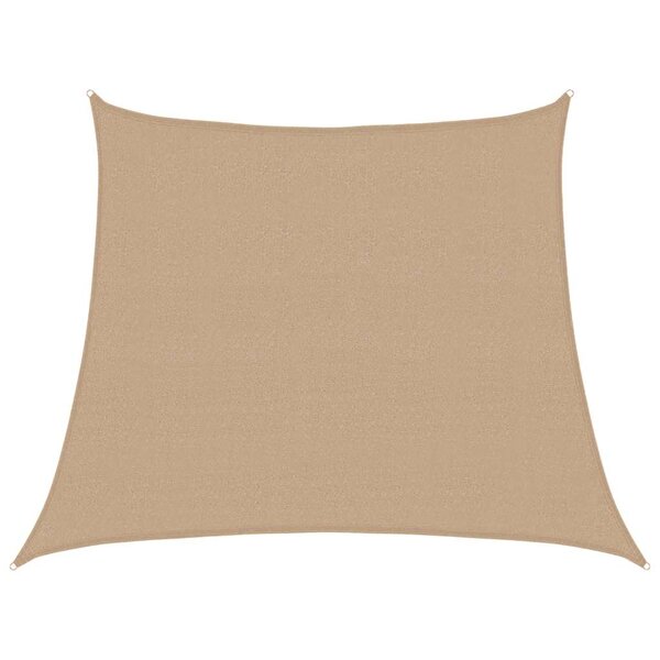 vidaXL Voile d'ombrage 160 g/m² Taupe 3/4x3 m PEHD