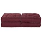 vidaXL Canapé modulaire 2 Pièces Marron 70 x 70 x 36 cm tissu