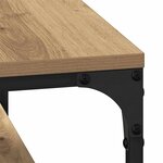 vidaXL Table basse chêne artisanal 80 x 50 x 40 cm Bois d'ingénierie