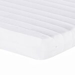 vidaXL Matelas en mousse blanc 140x220 cm 7 zones dureté 20 ILD
