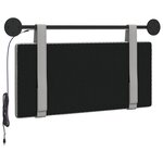 vidaXL Tête de lit suspendue Avec lumière LED Gris nuage Tissu