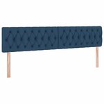 vidaXL Lit avec rangement et matelas avec matelas Bleu 200 x 200 cm