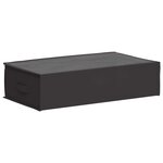 vidaXL Boîte de rangement avec fenêtre transparente Anthracite