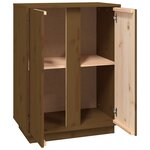 vidaXL Buffet Marron miel 60x35x80 cm Bois massif de pin