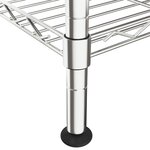 vidaXL Étagère de rangement 5 niveaux 90x35x180 cm Chrome 250 kg