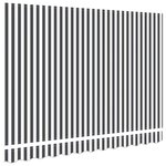 vidaXL Toile de rechange pour store banne Anthracite et blanc