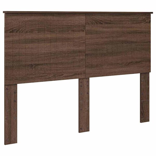 vidaXL Tête de lit Chêne brun 140 cm Bois d'ingénierie