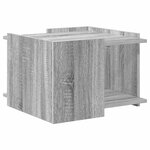 vidaXL Table basse Sonoma gris 50 5 x 50 x 33 cm Bois d'ingénierie