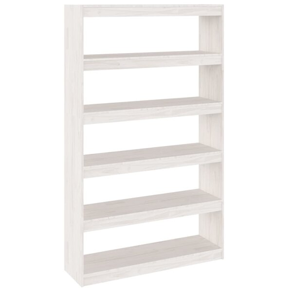 vidaXL Bibliothèque/Séparateur de pièce Blanc 100x30x167 5 cm Pin