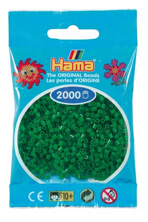 2 000 perles mini (petites perles Ø2 5 mm) vert