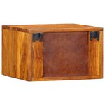 vidaXL Cabinet de chevet Marron 35 x 30 x 22 cm Bois d'acacia massif