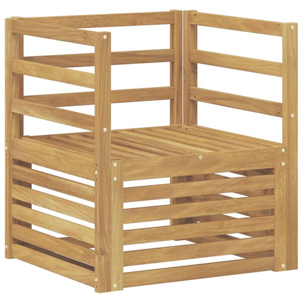 vidaXL Canapé d’extérieur Bois d'Acacia Massif Blanc