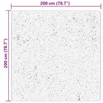 vidaXL Tapis HUARTE à poils courts doux et lavable bleu 200x200 cm