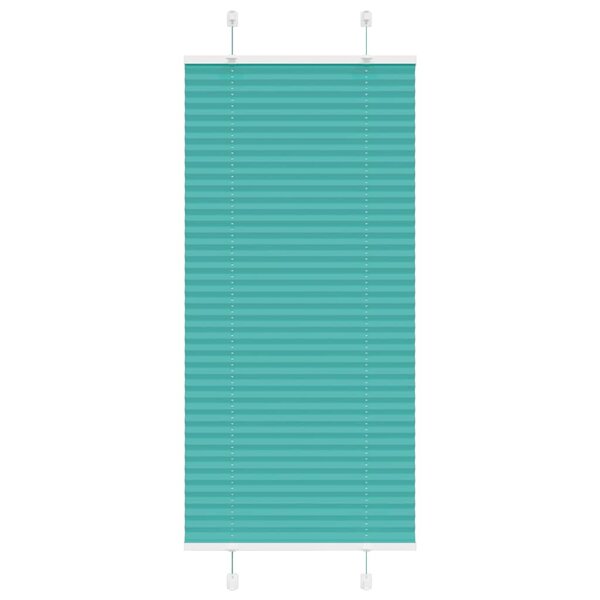 vidaXL Store plissé vert pétrole 55x100 cm largeur du tissu 54 4 cm