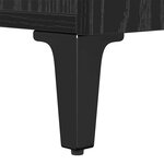 vidaXL Cabinet de chevet avec tiroir Chêne noir 40 x 35 x 47.5 cm