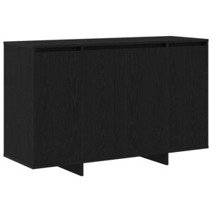 vidaXL Buffet Chêne noir 120 x 41 x 75 cm Bois d'ingénierie