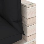 vidaXL Salon de jardin palette 9 Pièces avec coussins bois de pin