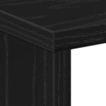 Table de chevet vidaXL en chêne noir 50x30x51 5 cm en bois d'ingénierie