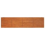 vidaXL Lit surélevé de jardin rouillé 320x40x77 cm acier corten