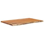 vidaXL Table d'appoint 60x40x2 5cm bois massif acacia bordure assortie