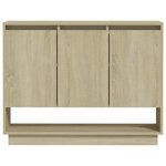 vidaXL Buffet Chêne sonoma 97x31x75 cm Bois d'ingénierie