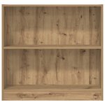 vidaXL Bibliothèque chêne artisanal 80x24x76 cm bois d'ingénierie