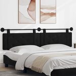 vidaXL Tête de lit suspendue Noir Velours
