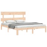 vidaXL Cadre de lit sans matelas 160x200 cm bois massif de pin