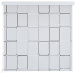 vidaXL Store roulant de douche 100x240 cm Carré