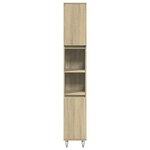 vidaXL Armoire salle de bain chêne sonoma 30x30x190 cm