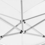 vidaXL Tente de réception pliable avec parois Aluminium 6 x 3 m Blanc